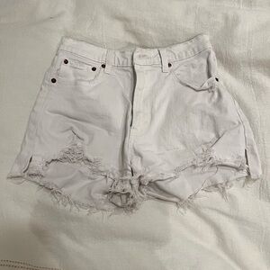 Abercrombie cut off high rise shorts